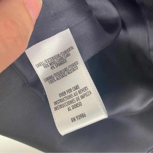 Petite Sophisticate Stretch Nautical Captain’s Blazer Navy Size 0 - Picture 5 of 7